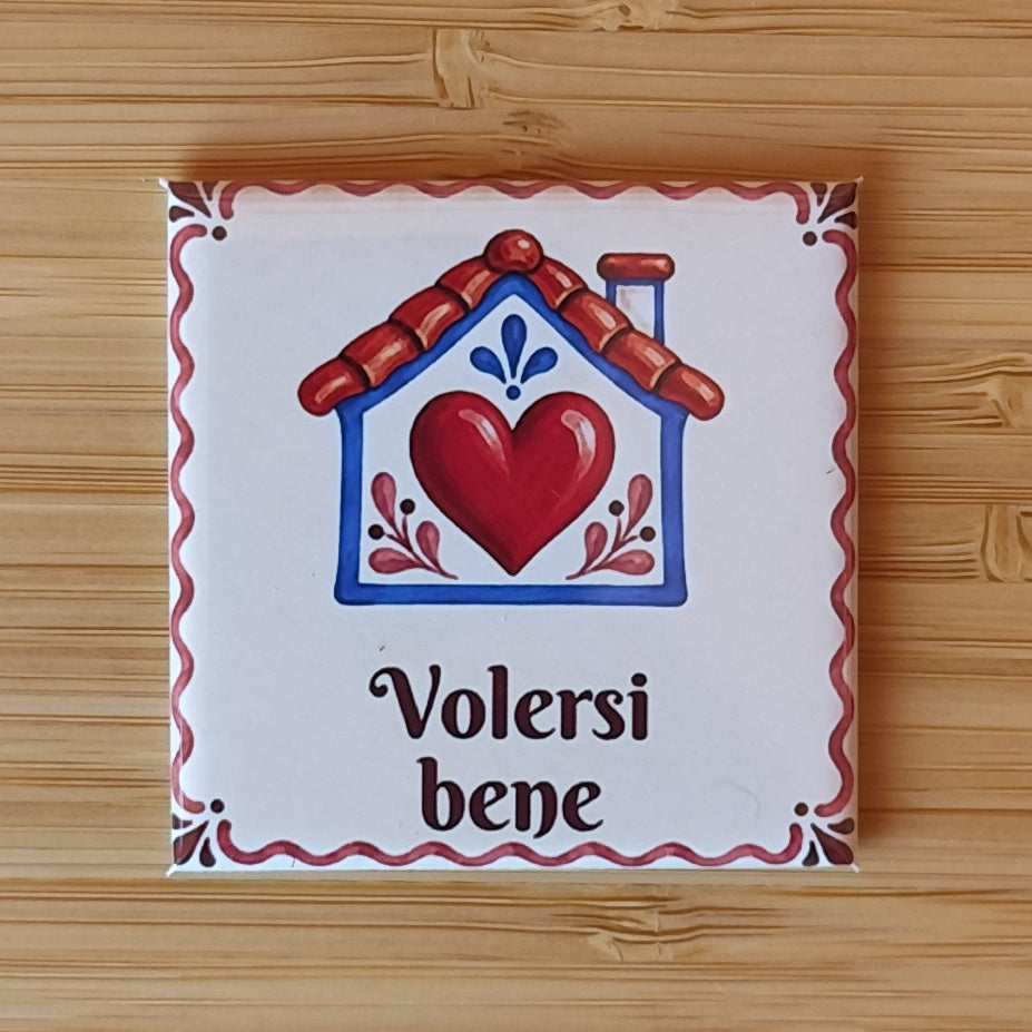 Volersi bene — Calamita Carol — Carol collection, Fahrcara — vista frontale della calamita.